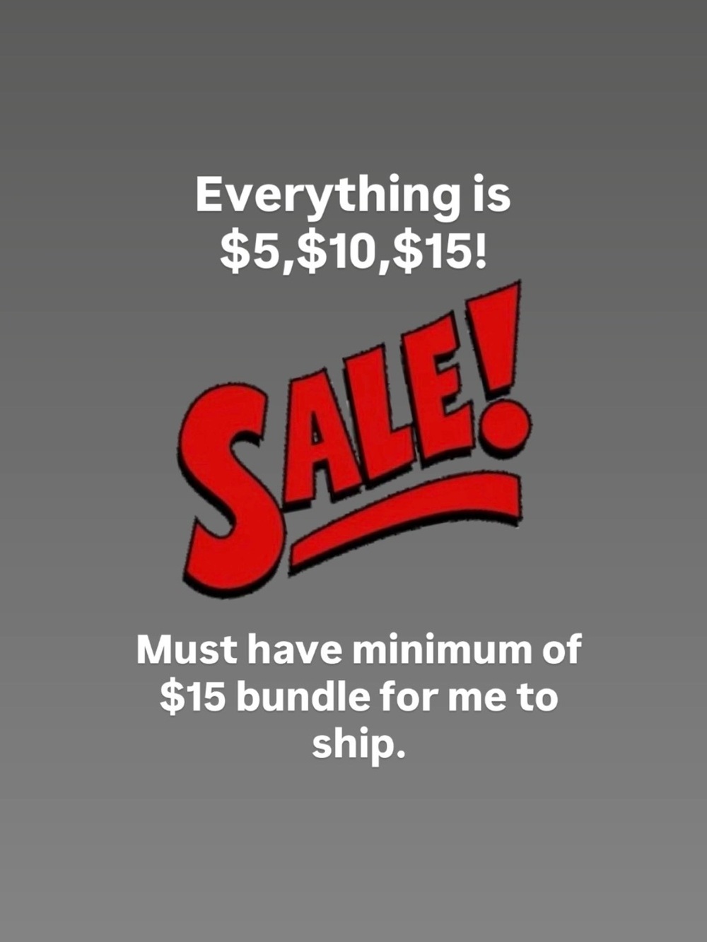 SALE SALE SALE!!
